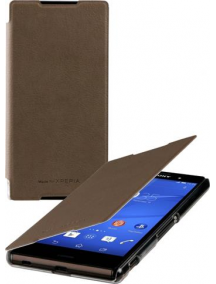 Funda libro Sony SMA5157M Xperia Z3 D6603 marrón