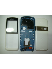 Carcasa Nokia 5070 completa blanca - azul
