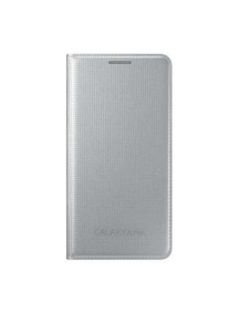 Funda libro Samsung EF-FG850BS Galaxy Alpha G850 plata