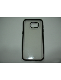 Funda TPU Samsung Galaxy S7 Edge G935 transparente - negra