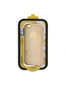 Funda TPU Remax Flower2 iPhone 6 - 6s dorado