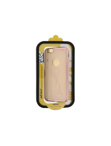 Funda TPU Remax Circle iPhone 6 - 6s rosa dorado