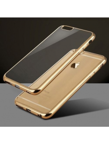 Funda TPU iPhone 6 - 6s Plus transparente - dorada