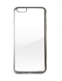 Funda TPU iPhone 6 - 6s Plus transparente - plata