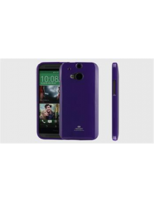 Funda TPU Mercury Goospery HTC One M8 lila