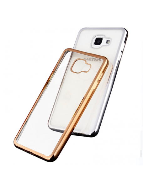 Funda TPU Samsung Galaxy A5 2016 A510 transparente - dorada