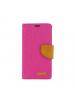 Funda libro Goospery Canvas Huawei Ascend P9 rosa - camel