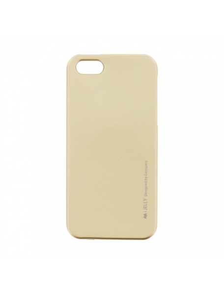 Funda TPU Goospery iPhone 5 - 5S - SE dorada