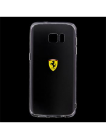 Protector trasero Ferrari FEHCS7ETR1 Samsung S7 Edge G935 transp