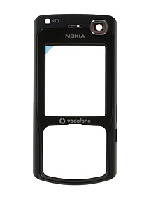Carcasa frontal Nokia N70 negra Vodafone