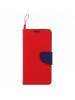 Funda Libro TPU Meizu M3 Note rojo - azul