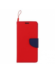 Funda Libro TPU Meizu M3 Note rojo - azul