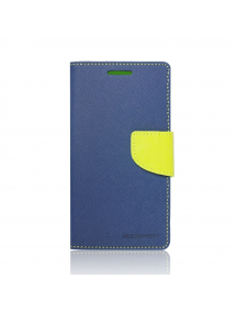 Funda libro TPU Fancy Samsung J710 J7 2016 azul