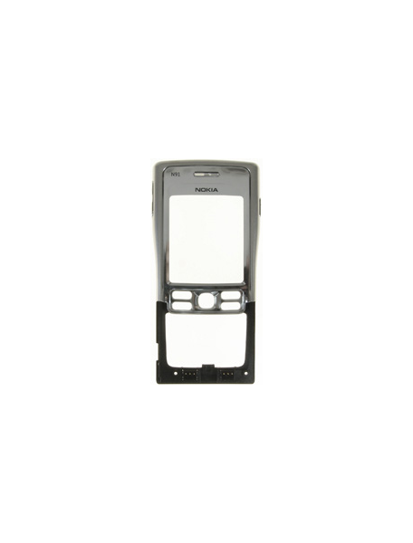 Carcasa frontal Nokia N91 plata