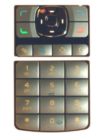 Teclado Nokia N93 plata