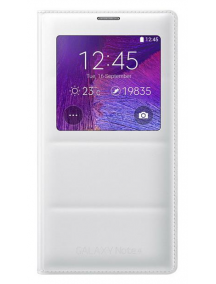 Funda libro S-view Samsung EF-CN910BWE Galaxy Note 4 N910F blanc