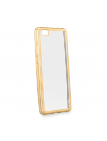 Funda TPU Huawei P10 Plus transparente - dorada