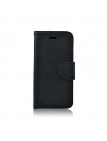 Funda libro TPU Fancy Huawei Ascend P10 lite negra