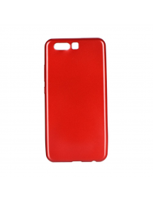 Funda TPU Jelly Flash Mat Huawei P10 roja