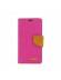 Funda libro Goospery Canvas Huawei Ascend P8 lite 2017 rosa - camel