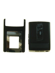 Carcasa frontal Nokia N76 con tapa de batería negra