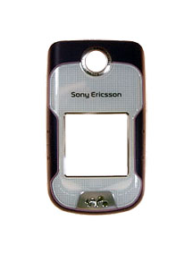 Carcasa frontal Sony Ericsson W710 lila - blanca