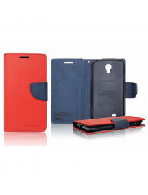 Funda libro TPU Fancy Huawei Nova Plus roja - azul