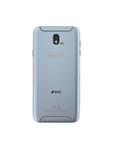 Carcasa trasera Samsung Galaxy J7 2017 plata - azul