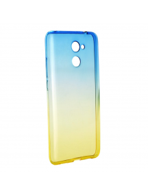 Funda TPU Forcell Ombre Huawei Acend Y7 azul - dorada