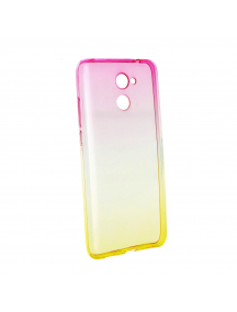 Funda TPU Forcell Ombre Huawei Acend Y7 rosa - dorada