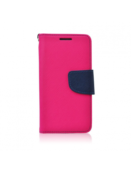 Funda libro TPU Fancy Samsung Galaxy J3 2017 J330 rosa - azul