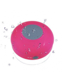 Altavoz Bluetooth BTS06 acuático con ventosa rosa