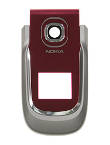 Carcasa frontal Nokia 2760 plata - roja