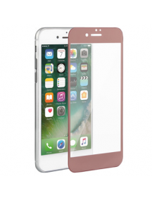 Lámina de cristal templado 5D iPhone 7 Plus - 8 Plus rosa - dorada