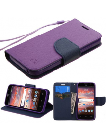 Funda libro TPU Fancy Huawei Ascend Y6 II púrpura