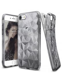 Funda TPU Ringke Air Prism 3D glitter iPhone 8 - 7 gris