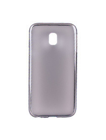 Funda TPU slim Samsung Galaxy J3 2017 J330 transparente - negra