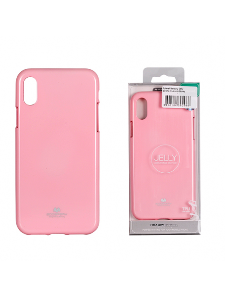 Funda TPU Goospery iPhone X rosa claro