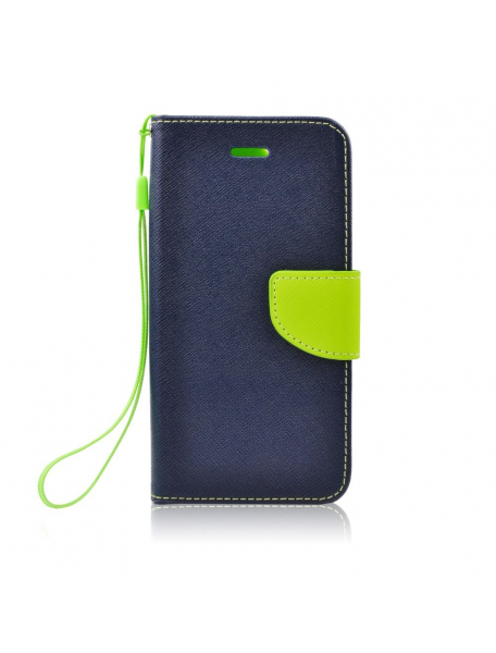 Funda libro TPU Fancy L Q6 M700N azul - lima