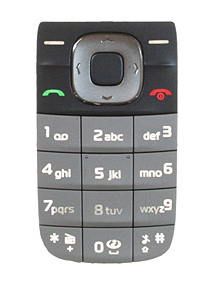 Teclado Nokia 2760 plata - gris