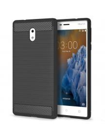 Funda TPU Carbon Nokia 3 2017 negra