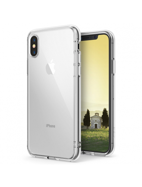 Funda TPU + Bumper Ringke Fusion iPhone X transparente