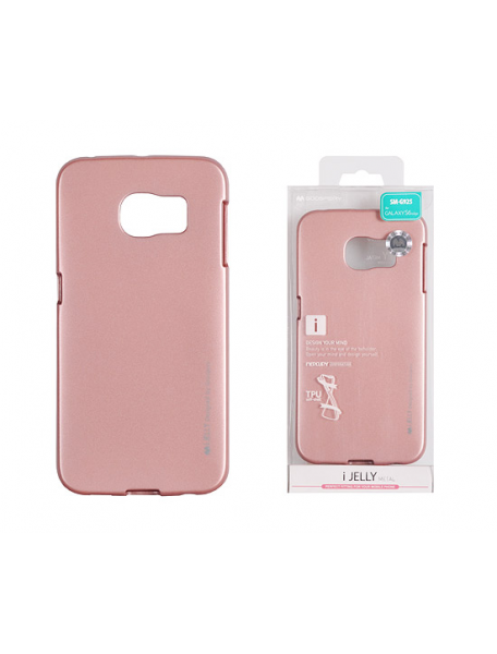 Funda TPU Goospery i-Jelly Samsung GalaxyS6 Edge G925 rosa