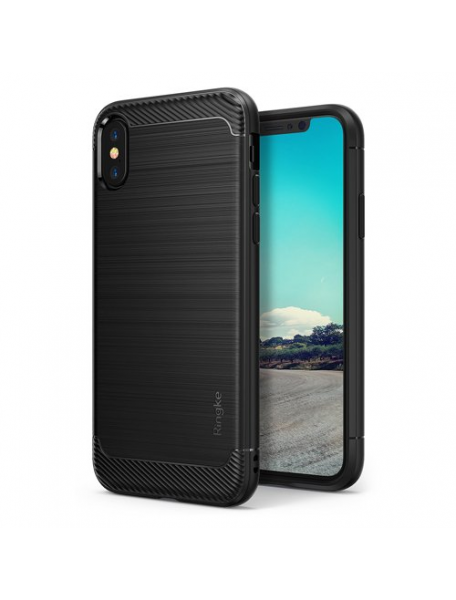 Funda TPU Ringke Onyx iPhone X negra