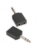 Duplicador de conector Jack 6.3 mm