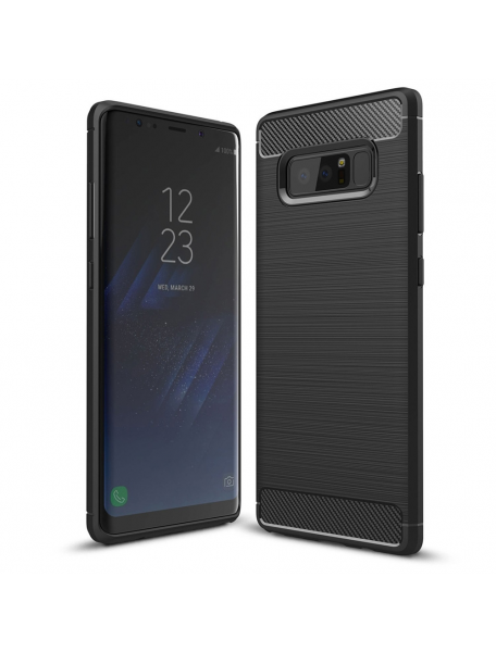 Funda TPU Carbon flexible Samsung Galaxy Note 8 N950 negra 