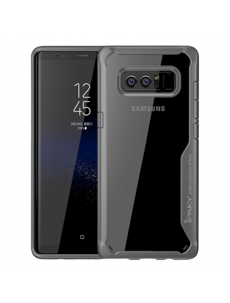 Funda TPU Survival iPaky Samsung Galaxy Note 8 N950 gris - transparente
