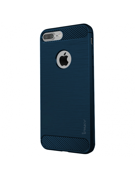 Funda TPU Carbon iPaky iPhone 7 Plus - 8 Plus azul