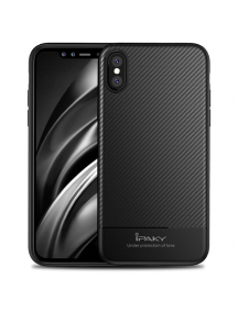 Funda TPU Carbon iPaky iPhone X negra