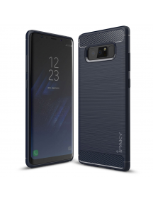 Funda TPU slim Carbon iPaky Samsung Galaxy Note 8 N950 azul